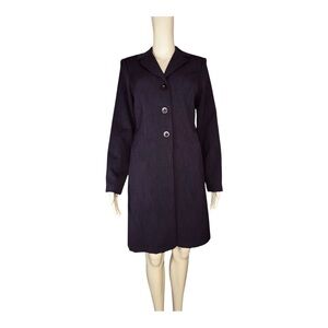 Jodi Kristopher Suit Set Blazer & Skirt Maroon RN 75010 Size 7 Made in USA